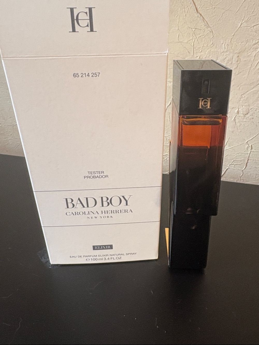Carolina Herrera Bad Boy Elixir — Amber Black Bottle